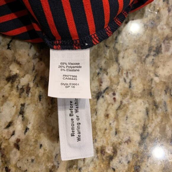 NWT Madewell red & navy skirt Stretch material red and blue form fitting body - Picture 4 of 6